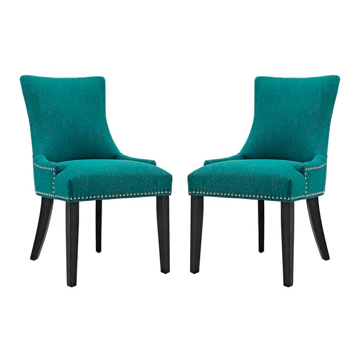 Marquis Set of 2 Fabric Dining Side Chair 2746-TEA-SET