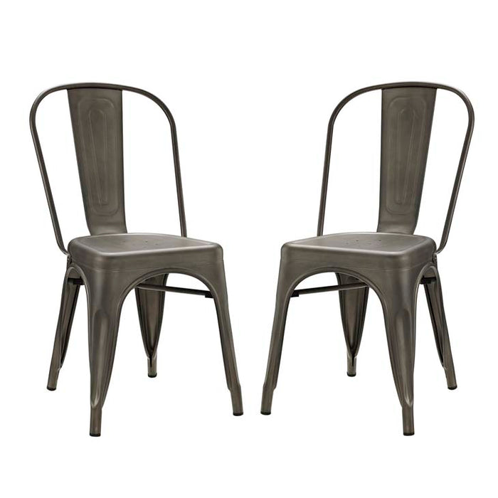 Promenade Set of 2 Dining Side Chair 2749-BRN-SET