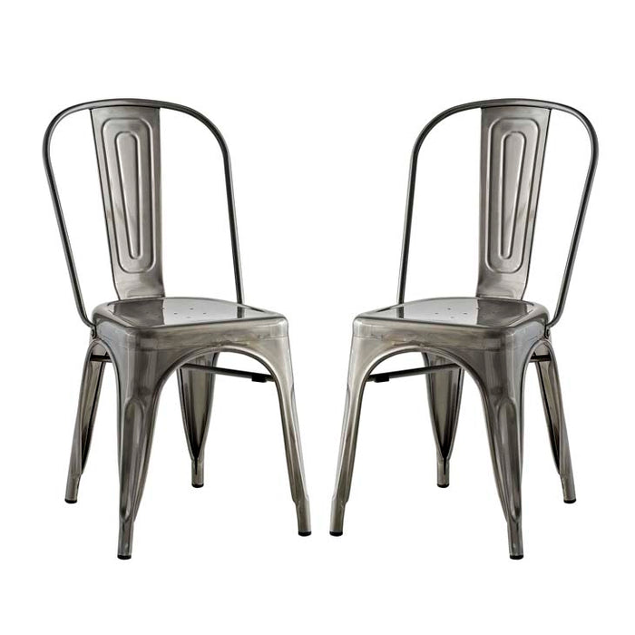 Promenade Set of 2 Dining Side Chair 2749-GME-SET