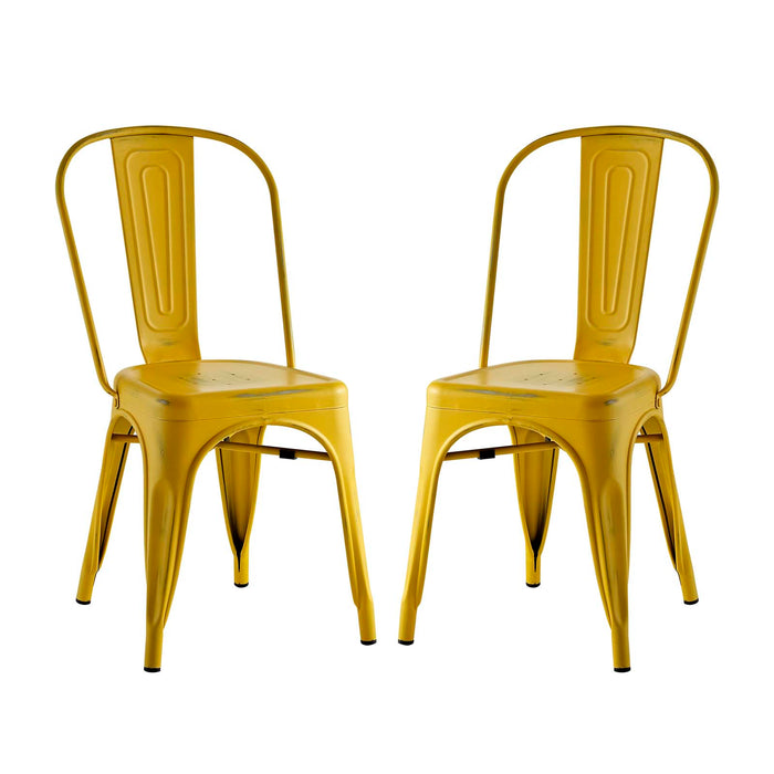 Promenade Dining Side Chair Set of 2 2749-YLW-SET