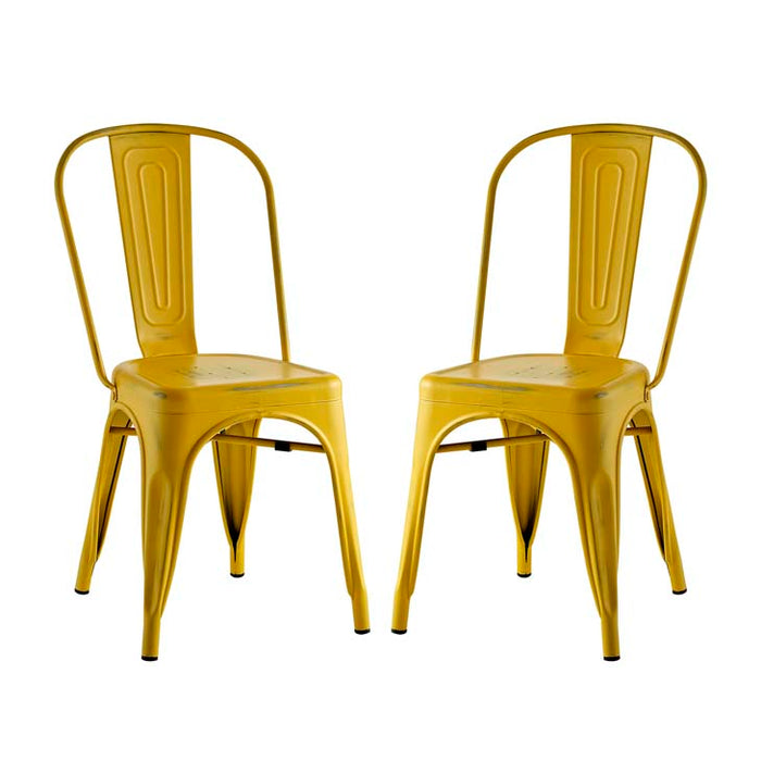 Promenade Set of 2 Dining Side Chair 2749-YLW-SET