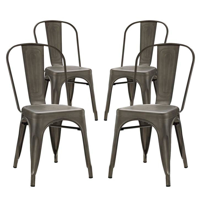 Promenade Set of 4 Dining Side Chair 2750-BRN-SET