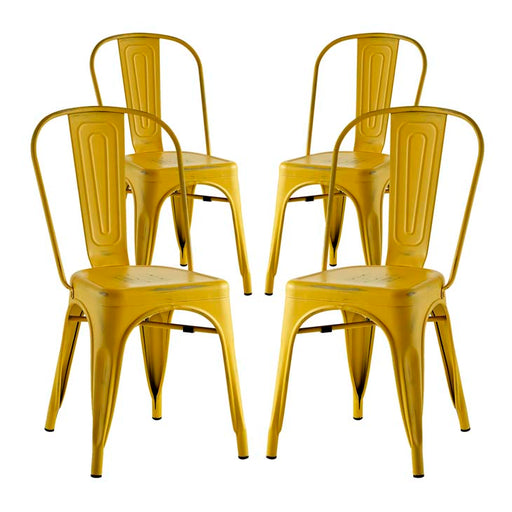 Promenade Set of 4 Dining Side Chair 2750-YLW-SET