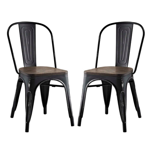 Promenade Dining Side Chair Set of 2 2751-BLK-SET