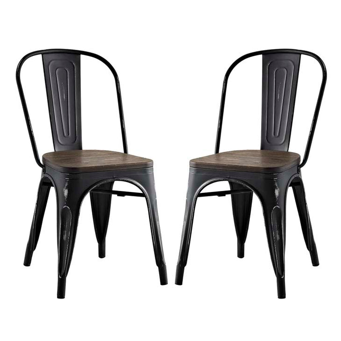 Promenade Set of 2 Dining Side Chair 2751-BLK-SET