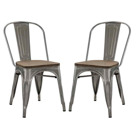 Promenade Set of 2 Dining Side Chair 2751-GME-SET