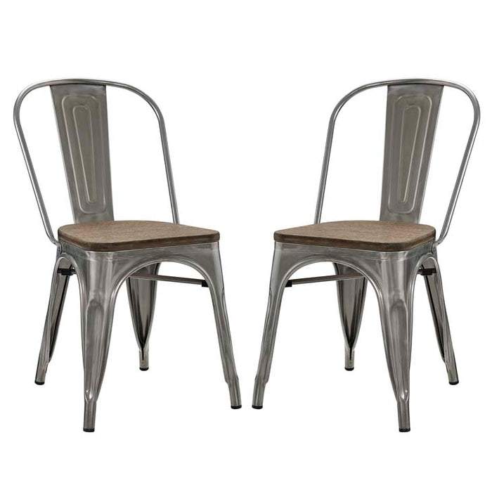 Promenade Set of 2 Dining Side Chair 2751-GME-SET