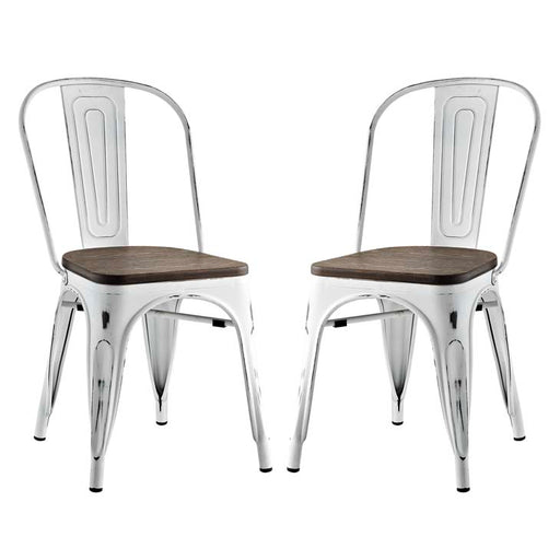 Promenade Set of 2 Dining Side Chair 2751-WHI-SET