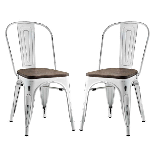 Promenade Dining Side Chair Set of 2 2751-WHI-SET