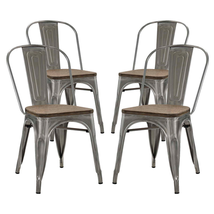 Promenade Dining Side Chair Set of 4 2752-GME-SET