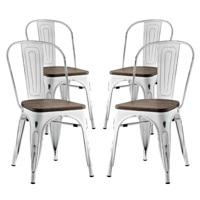 Promenade Dining Side Chair Set of 4 2752-WHI-SET