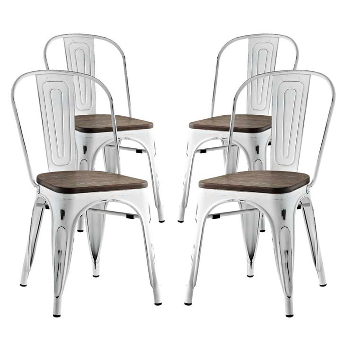 Promenade Set of 4 Dining Side Chair 2752-WHI-SET