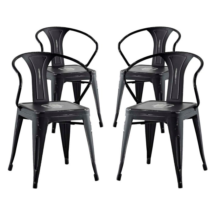 Promenade Dining Chair Set of 4 2753-BLK-SET