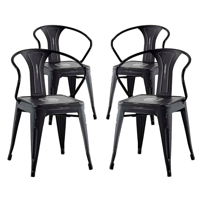 Promenade Set of 4 Dining Chair 2753-BLK-SET