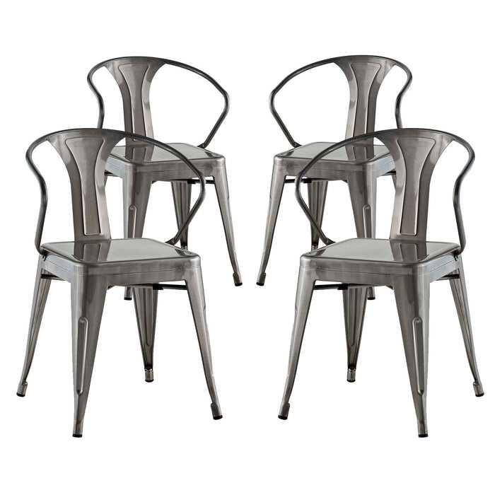 Promenade Dining Chair Set of 4 2753-GME-SET