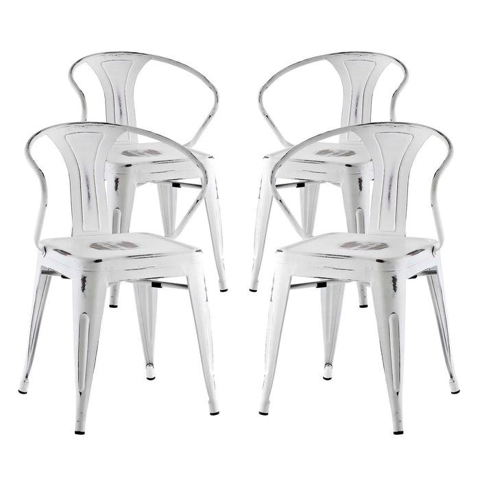 Promenade Dining Chair Set of 4 2753-WHI-SET