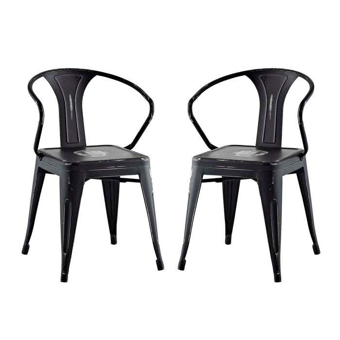 Promenade Dining Chair Set of 2 2754-BLK-SET