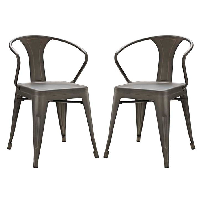 Promenade Set of 2 Dining Chair 2754-BRN-SET