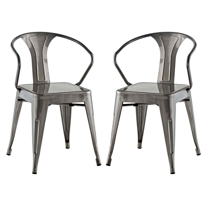 Promenade Dining Chair Set of 2 2754-GME-SET