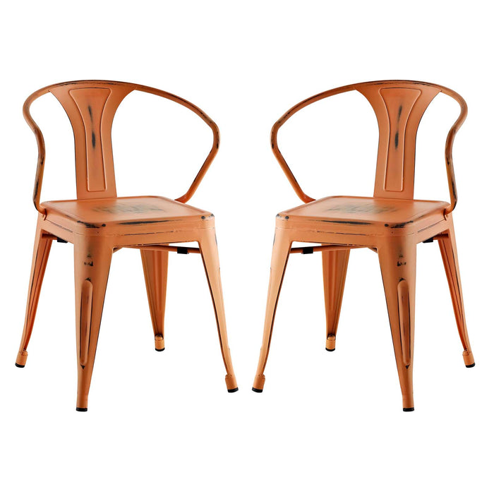 Promenade Dining Chair Set of 2 2754-ORA-SET