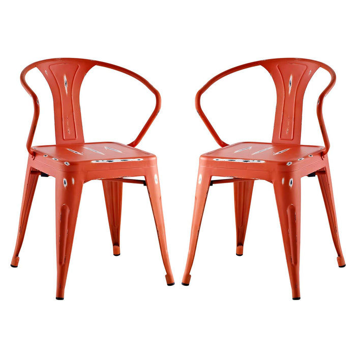 Promenade Dining Chair Set of 2 2754-RED-SET