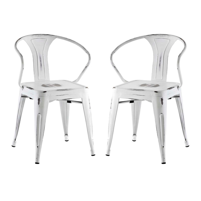 Promenade Dining Chair Set of 2 2754-WHI-SET