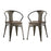 Promenade Bamboo Dining Chair Set of 2 2755-BRN-SET