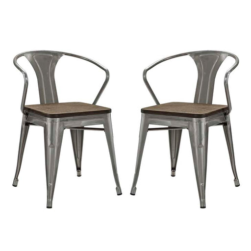 Promenade Set of 2 Bamboo Dining Chair 2755-GME-SET