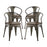 Promenade Bamboo Dining Chair Set of 4 2756-BRN-SET