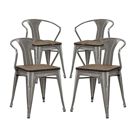 Promenade Set of 4 Bamboo Dining Chair 2756-GME-SET