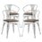 Promenade Bamboo Dining Chair Set of 4 2756-WHI-SET