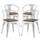 Promenade Set of 4 Bamboo Dining Chair 2756-WHI-SET