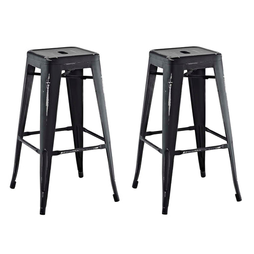 Promenade Bar Stool 
Set of 2 2757-BLK-SET