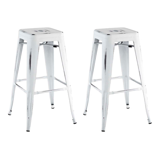 Promenade Bar Stool 
Set of 2 2757-WHI-SET