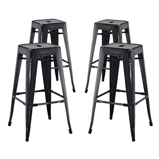 Promenade Bar Stool Set of 4 2758-BLK-SET