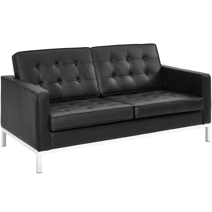 Loft Leather Loveseat 2780-BLK