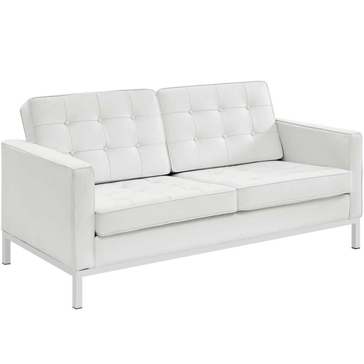 Loft Leather Loveseat 2780-WHI