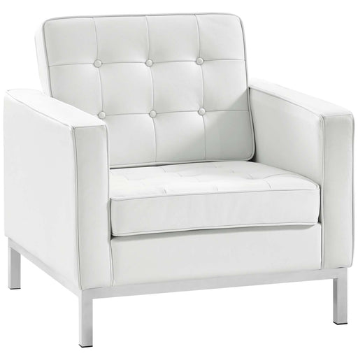 Loft Leather Armchair 2781-WHI