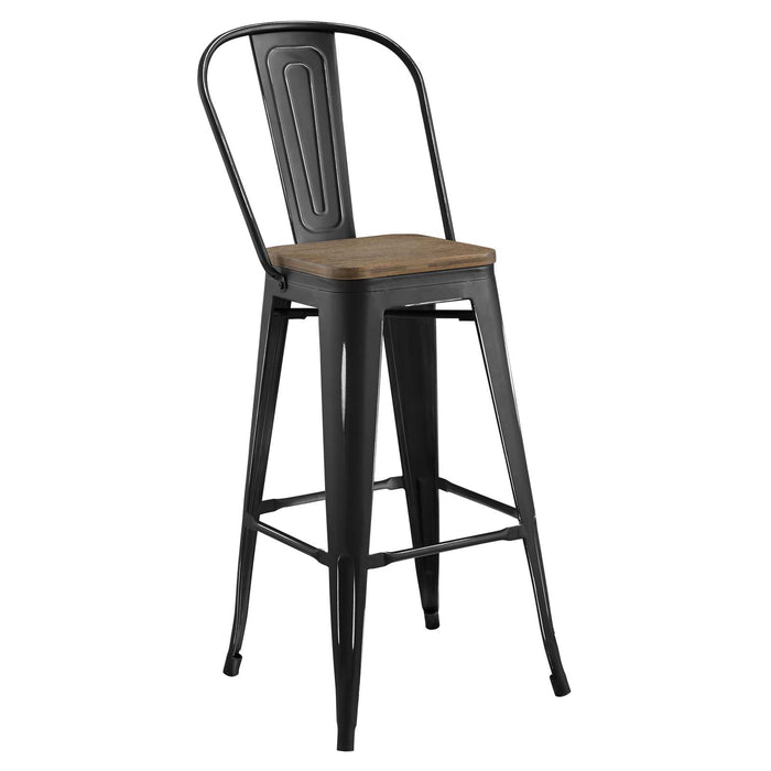 Promenade Metal Bar Stool 2816-BLK