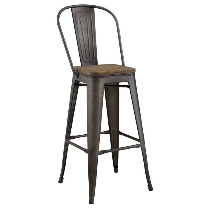 Promenade Metal Bar Stool 2816-BRN