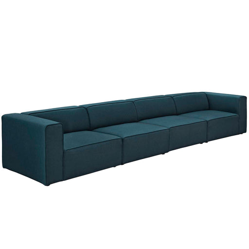 Mingle 4 Piece Upholstered Fabric Sectional Sofa Set 2829-BLU