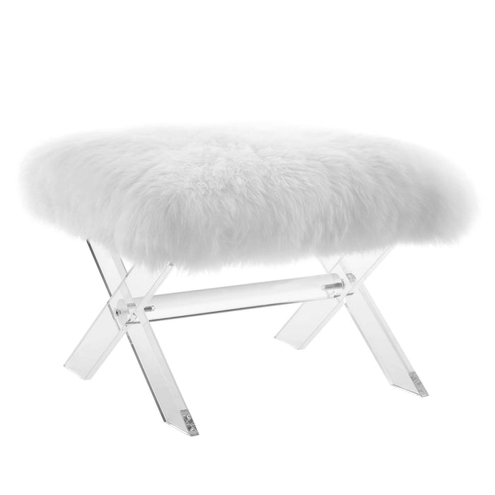 Swift Sheepskin Bench 2843-CLWHI