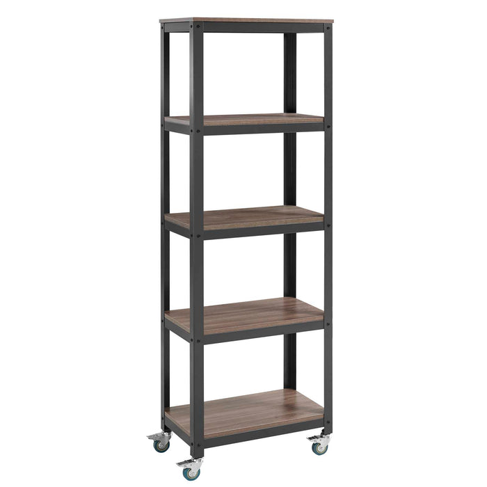 Vivify Bookcase 2854-GRY-WAL-SET