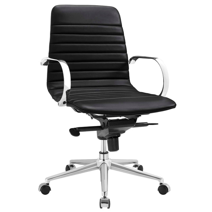 Groove Ribbed Back Office Chair 2859-BLK