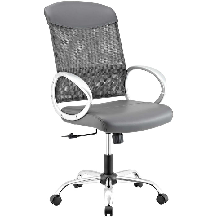 Emblem Mesh and Vinyl Office Chair 2860-GRY