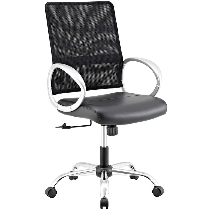 Command Mesh and Vinyl Office Chair 2861-BLK