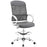 Emblem Mesh and Vinyl Drafting Chair 2864-GRY