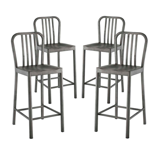 Clink Counter Stool Set of 4 2964-SLV-SET