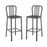 Clink Bar Stool Metal Set of 2 2965-SLV-SET