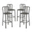 Clink Bar Stool Metal Set of 4 2966-SLV-SET